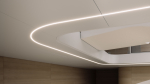 Lumines profile type inFLEXA lacquered white, 1 m